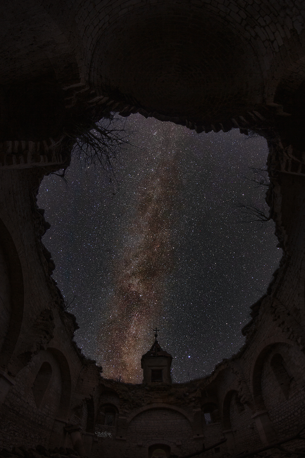 Milky Way from Church in Mavrovo
